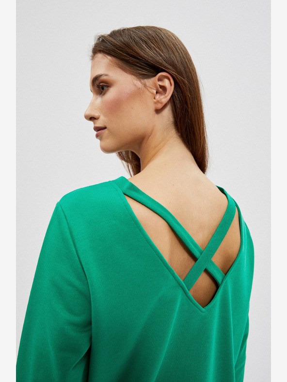 Moodo Зелен дамски суитшърт Moodo