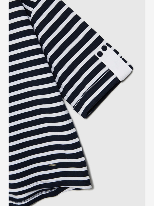 Moodo Бяло и синьо дамско раирано потниче Moodo