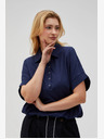 Moodo Тъмно синя дамска риза Moodo