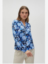 Moodo Синя дамска блуза на цветя Moodo
