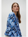 Moodo Синя дамска блуза на цветя Moodo