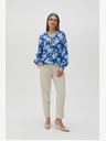 Moodo Синя дамска блуза на цветя Moodo