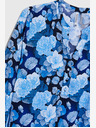 Moodo Синя дамска блуза на цветя Moodo