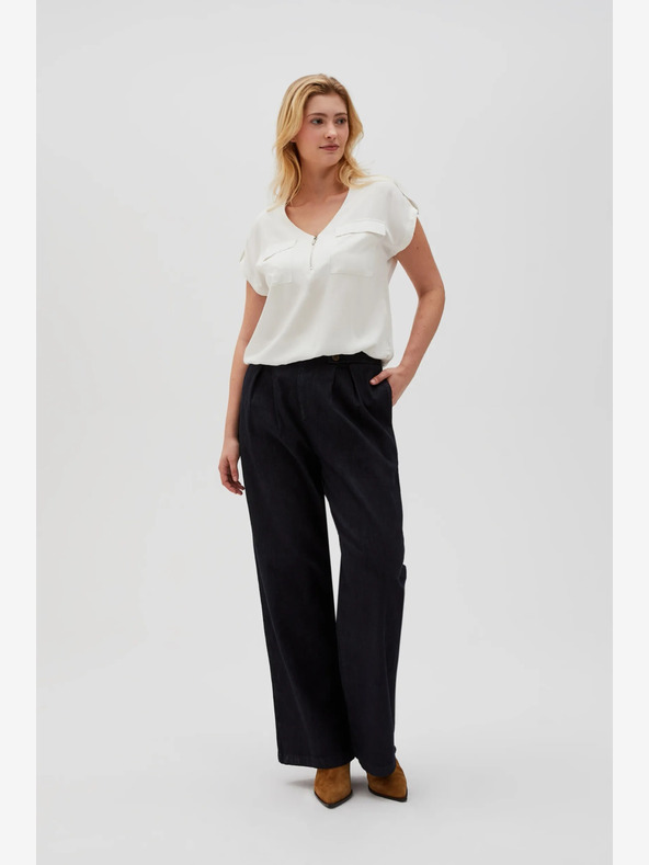 Moodo Бяла дамска блуза Moodo