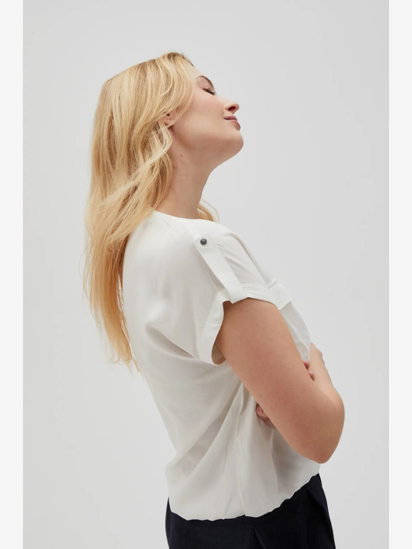 Moodo Бяла дамска блуза Moodo