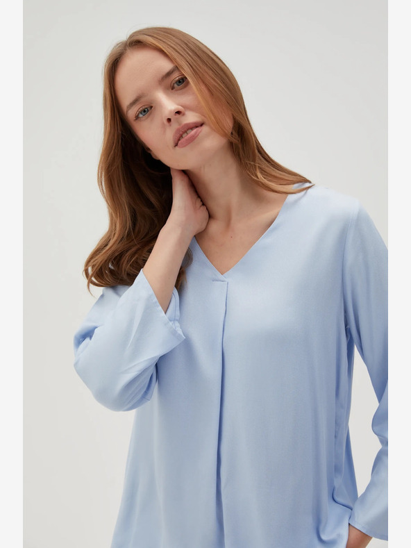 Moodo Светлосиня дамска блуза Moodo