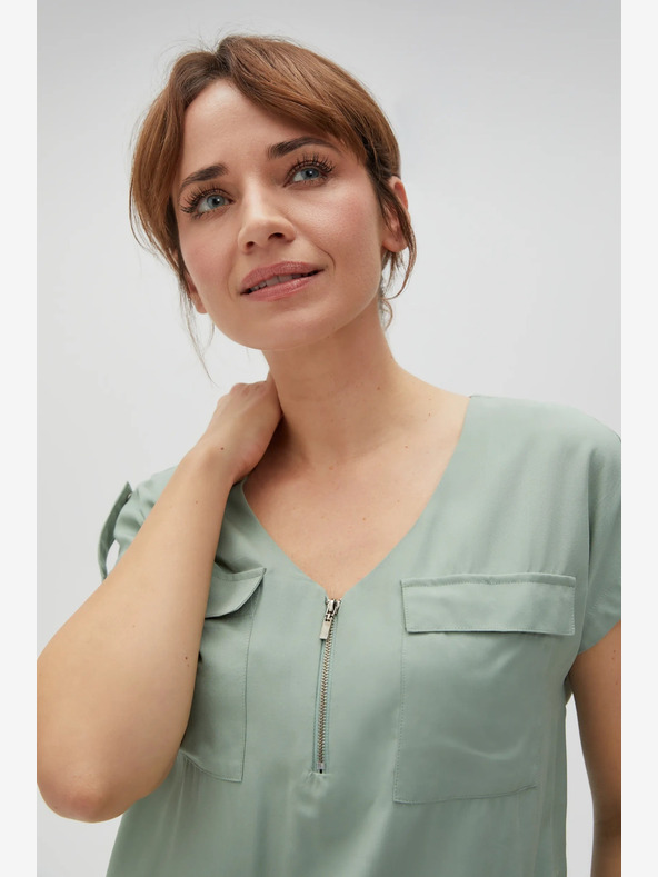 Moodo Светлозелена дамска блуза Moodo