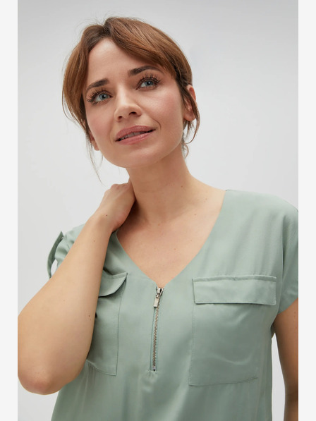 Moodo Светлозелена дамска блуза Moodo