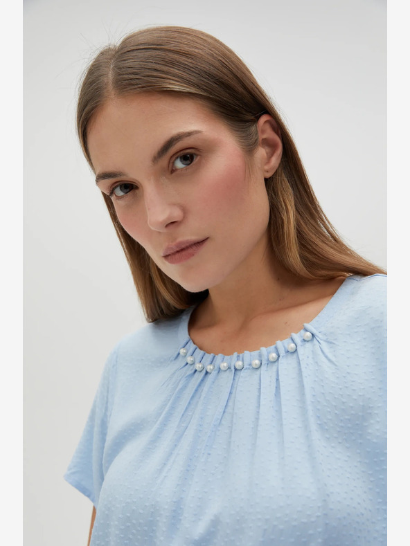 Moodo Светлосиня дамска блуза Moodo