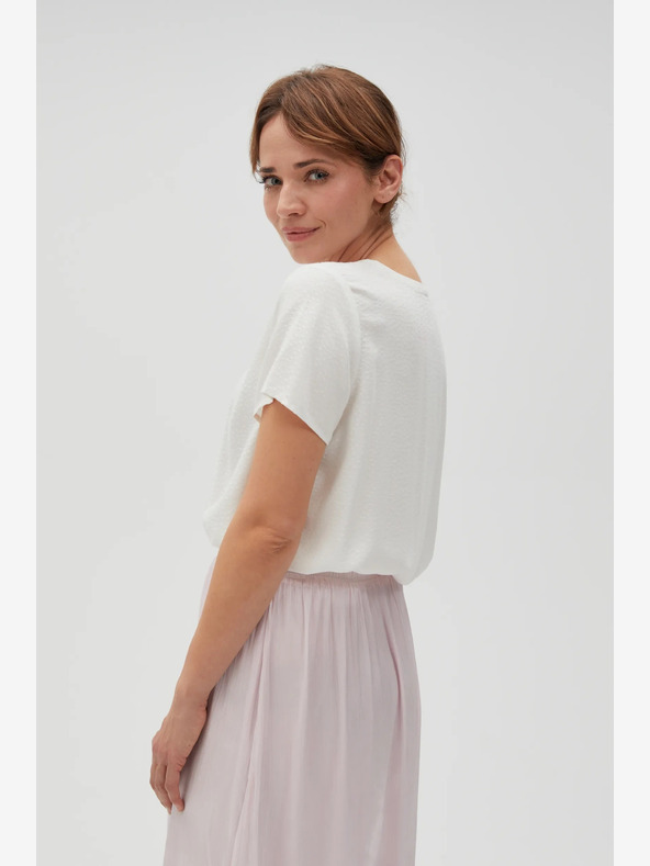 Moodo Бяла дамска блуза Moodo