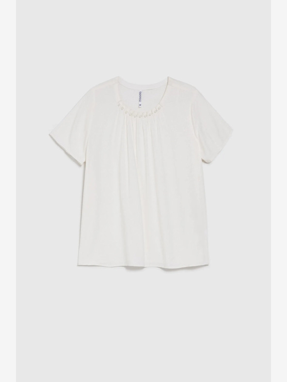 Moodo Бяла дамска блуза Moodo