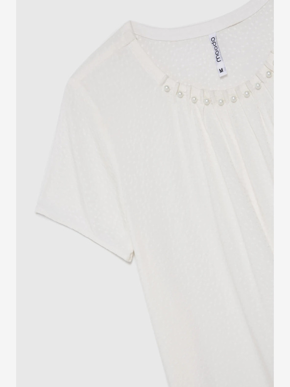 Moodo Бяла дамска блуза Moodo