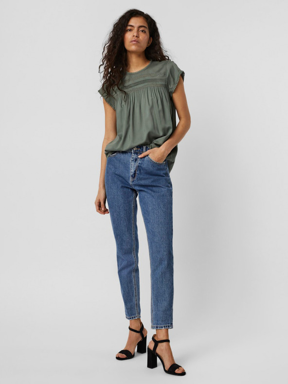 Vero Moda Зелена дамска блуза Vero Moda
