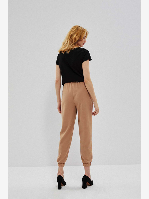 Moodo Кафяви дамски спортни панталони Moodo