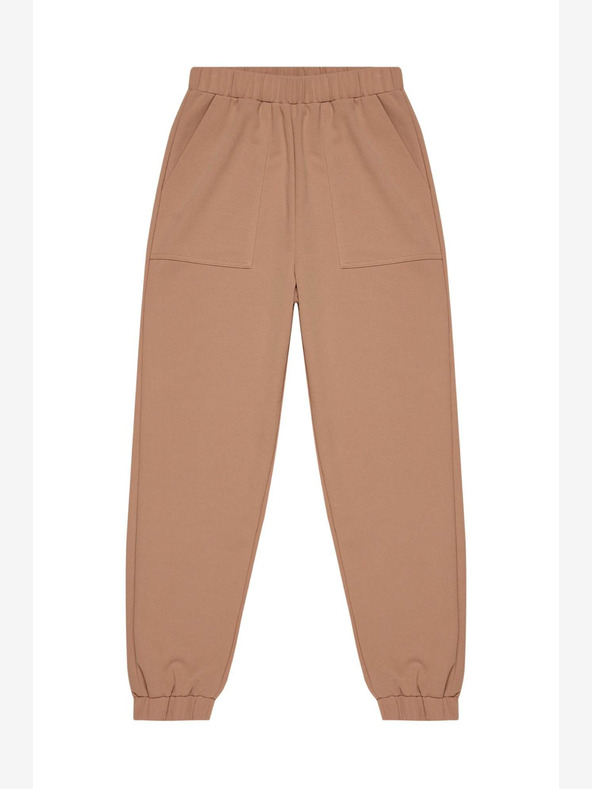 Moodo Кафяви дамски спортни панталони Moodo