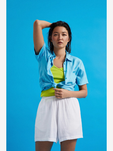 Moodo Бели дамски къси панталони Moodo