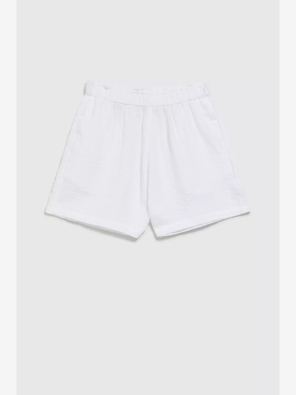 Moodo Бели дамски къси панталони Moodo