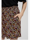 Moodo Черни дамски къси панталони на цветя Moodo