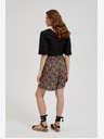 Moodo Черни дамски къси панталони на цветя Moodo