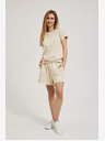 Moodo Бежови дамски спортни шорти Moodo