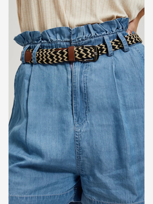 Moodo Сини дамски къси панталони от деним Moodo