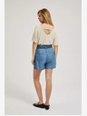 Moodo Сини дамски къси панталони от деним Moodo