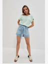 Moodo Сини дамски къси панталони от деним Moodo