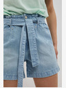 Moodo Сини дамски къси панталони от деним Moodo