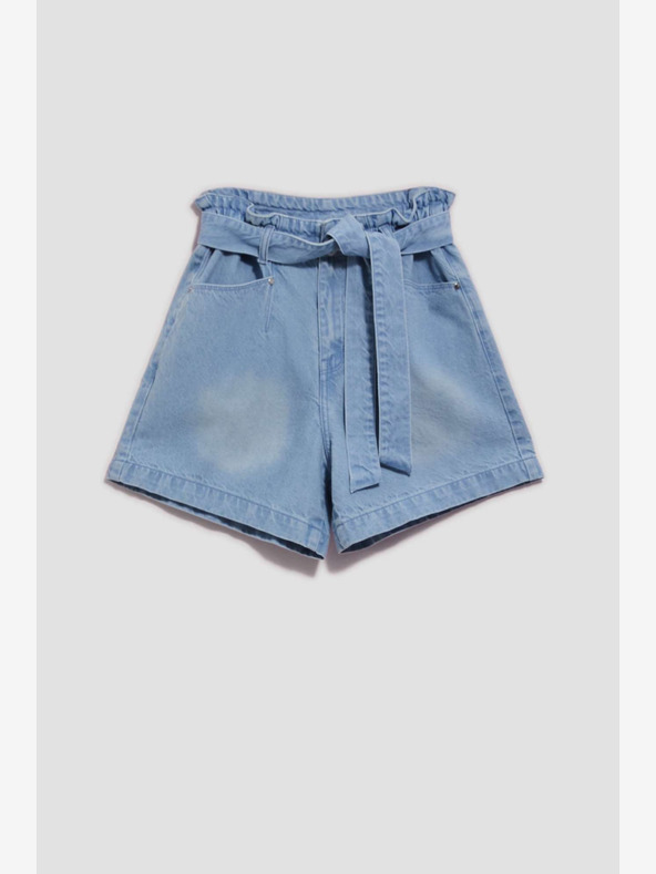 Moodo Сини дамски къси панталони от деним Moodo