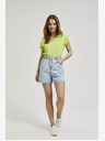 Moodo Светлосини къси панталони от деним за жени Moodo