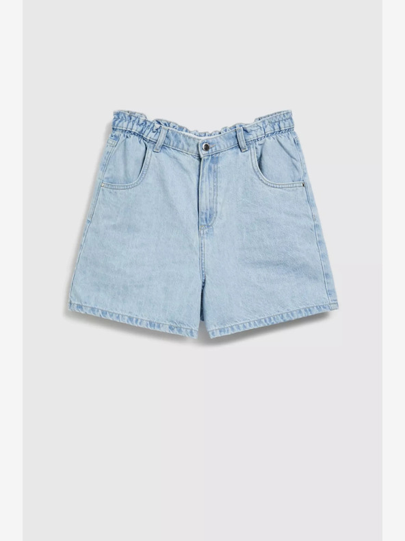 Moodo Светлосини къси панталони от деним за жени Moodo