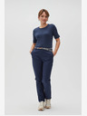 Moodo Тъмно син дамски панталон Moodo