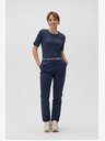 Moodo Тъмно син дамски панталон Moodo