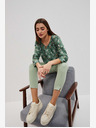 Moodo Светлозелен дамски панталон Moodo