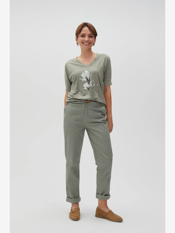 Moodo Зелени дамски панталони Moodo