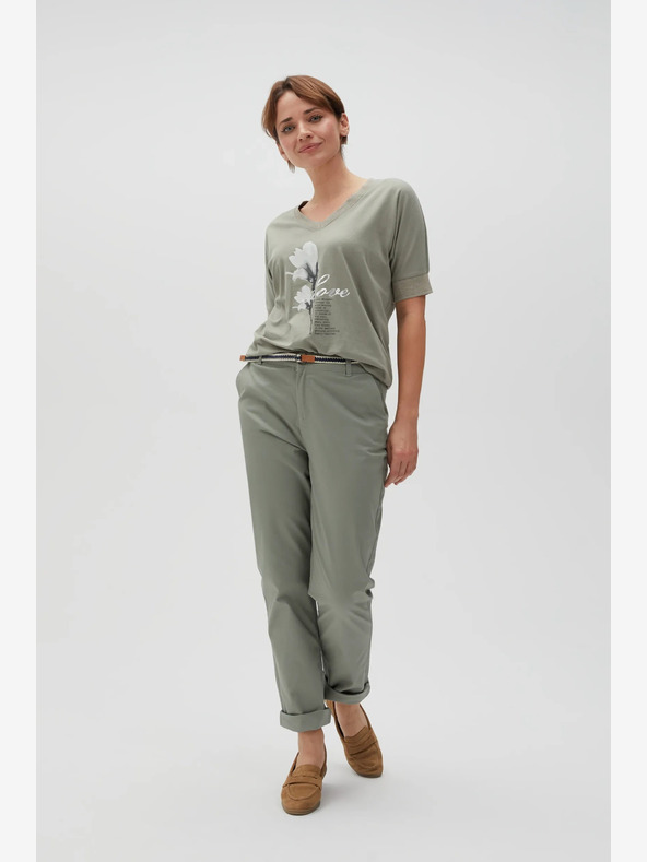 Moodo Зелени дамски панталони Moodo