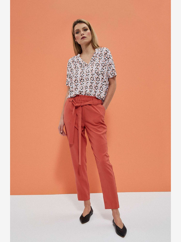 Moodo Оранжев дамски панталон Moodo