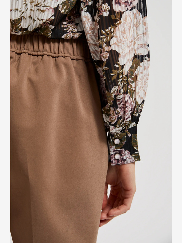 Moodo Кафяв дамски панталон Moodo