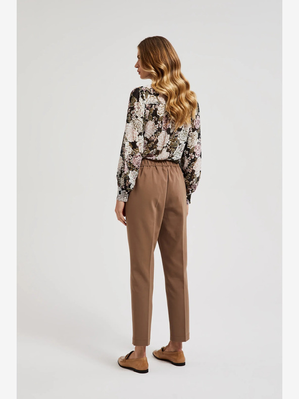 Moodo Кафяв дамски панталон Moodo