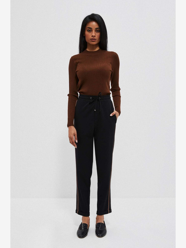 Moodo Черни дамски панталони Moodo