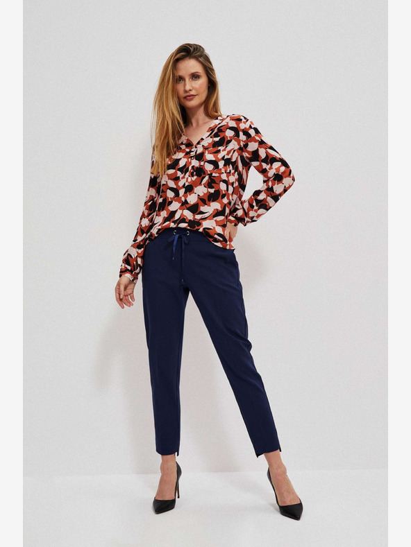 Moodo Тъмно син дамски панталон Moodo