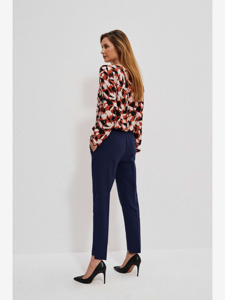 Moodo Тъмно син дамски панталон Moodo