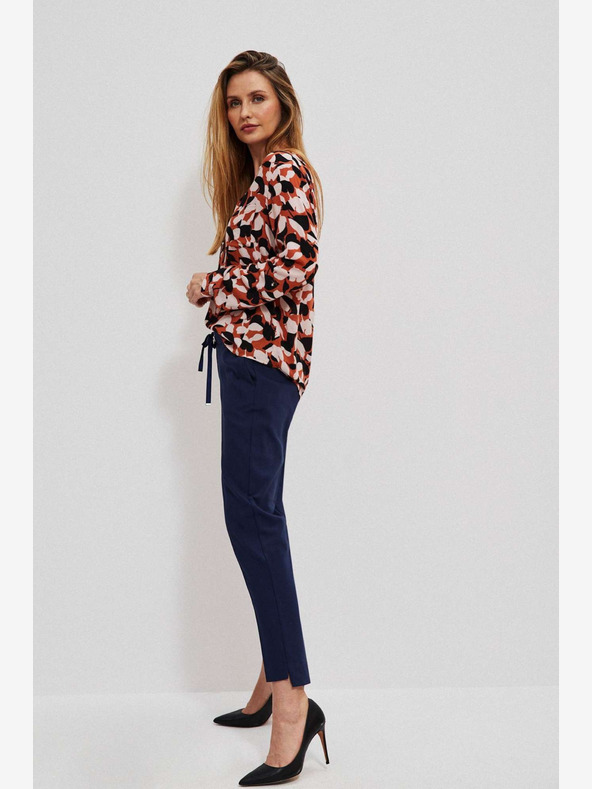 Moodo Тъмно син дамски панталон Moodo