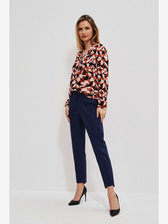 Moodo Тъмно син дамски панталон Moodo