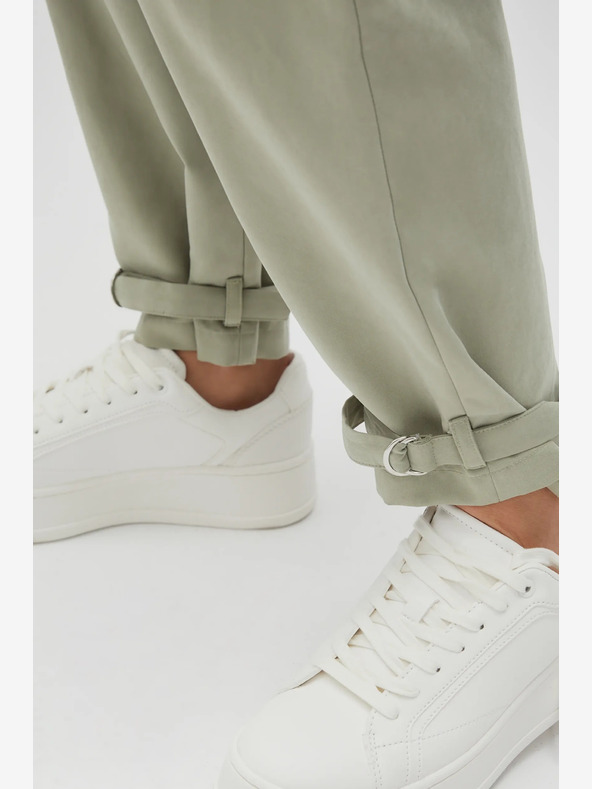 Moodo Светлозелен дамски панталон Moodo