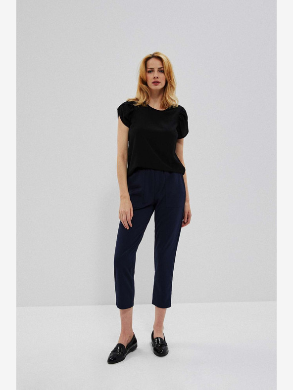 Moodo Тъмно син дамски панталон Moodo