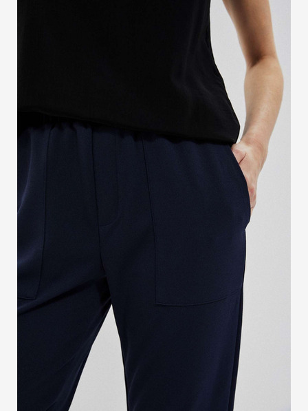 Moodo Тъмно син дамски панталон Moodo