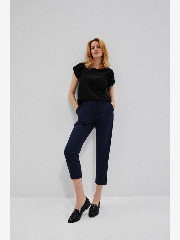 Moodo Тъмно син дамски панталон Moodo