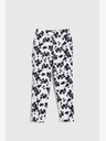 Moodo Moodo Дамски черно-бял панталон на цветя