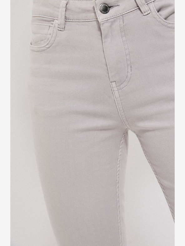 Moodo Светлосиви дамски панталони Moodo